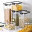 Transparent Food Storage Containers Kitchen Storage Airtight Cans Plastic Storage Boxes Stackable Food Storage Boxes - Slobuy