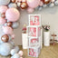 Transparent Letter Baby Shower Box Birthday Wedding Custom Name Balloon Box 1st Birthday Party Decor Kids Baby Shower Girl Boy - Slobuy