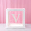 Transparent Letter Baby Shower Box Birthday Wedding Custom Name Balloon Box 1st Birthday Party Decor Kids Baby Shower Girl Boy - Slobuy