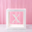 Transparent Letter Baby Shower Box Birthday Wedding Custom Name Balloon Box 1st Birthday Party Decor Kids Baby Shower Girl Boy - Slobuy
