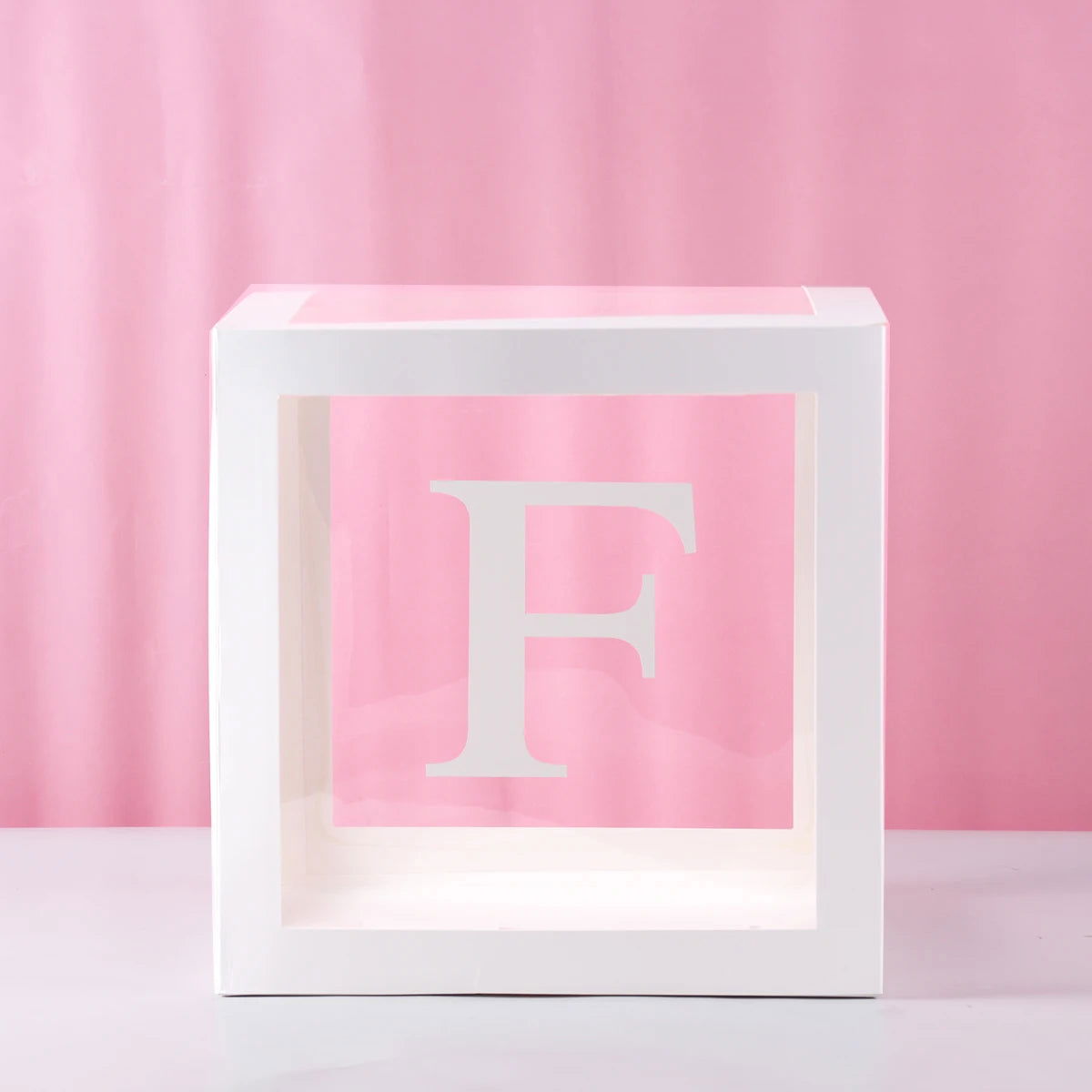 Transparent Letter Baby Shower Box Birthday Wedding Custom Name Balloon Box 1st Birthday Party Decor Kids Baby Shower Girl Boy - Slobuy