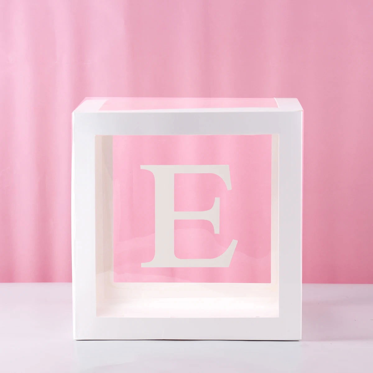 Transparent Letter Baby Shower Box Birthday Wedding Custom Name Balloon Box 1st Birthday Party Decor Kids Baby Shower Girl Boy - Slobuy