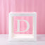 Transparent Letter Baby Shower Box Birthday Wedding Custom Name Balloon Box 1st Birthday Party Decor Kids Baby Shower Girl Boy - Slobuy