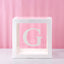 Transparent Letter Baby Shower Box Birthday Wedding Custom Name Balloon Box 1st Birthday Party Decor Kids Baby Shower Girl Boy - Slobuy
