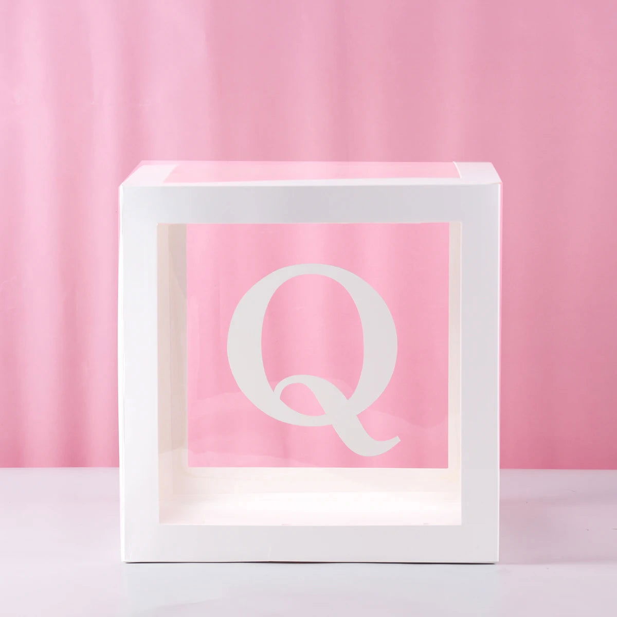 Transparent Letter Baby Shower Box Birthday Wedding Custom Name Balloon Box 1st Birthday Party Decor Kids Baby Shower Girl Boy - Slobuy