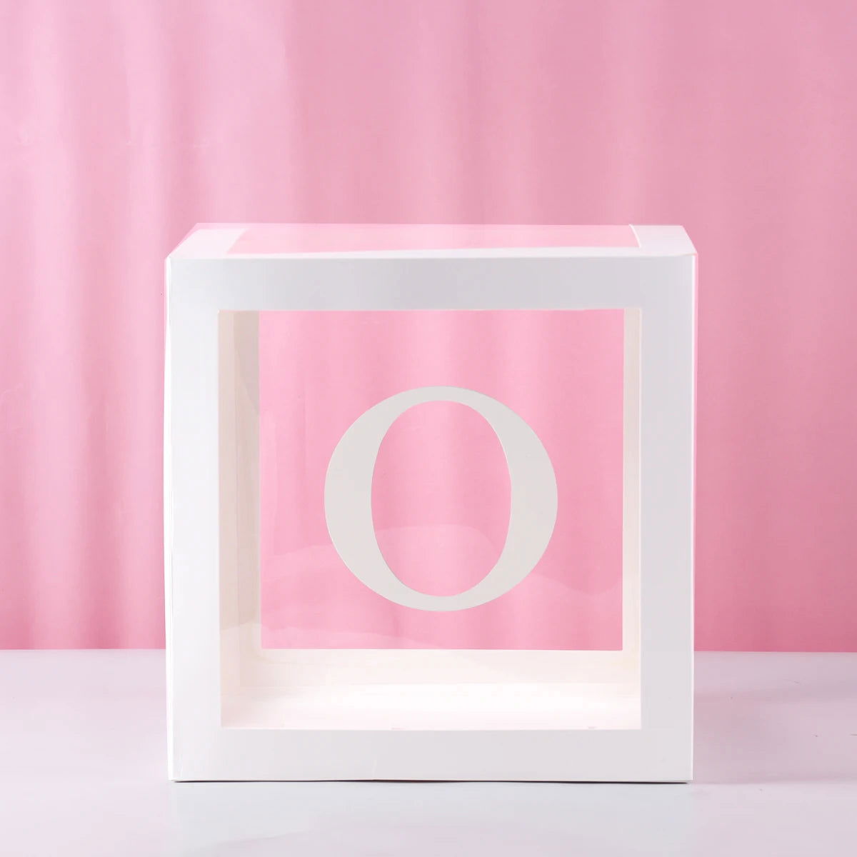 Transparent Letter Baby Shower Box Birthday Wedding Custom Name Balloon Box 1st Birthday Party Decor Kids Baby Shower Girl Boy - Slobuy