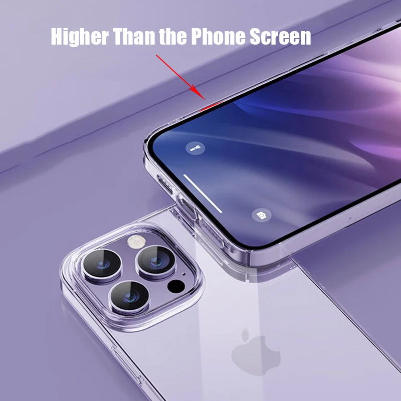 Transparent Phone Case For iPhone 15 11 12 13 14 Pro Max Soft TPU Silicone For iPhone X XS Max XR 8 7 Plus Back Cover Clear Case - Slobuy