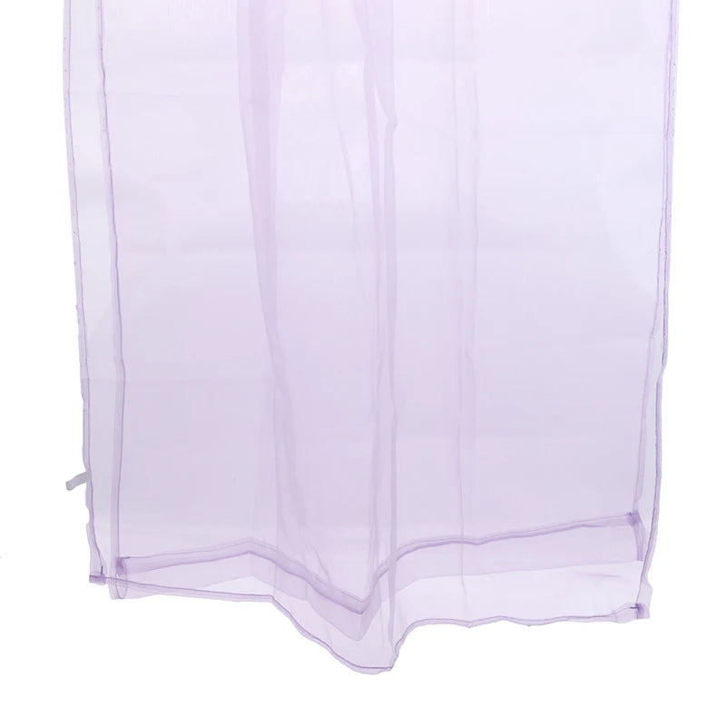 Transparent Window Gauze Solid Color Wedding Glass Gauze Household Products Light Luxury Style Easy To Install Curtains - Slobuy