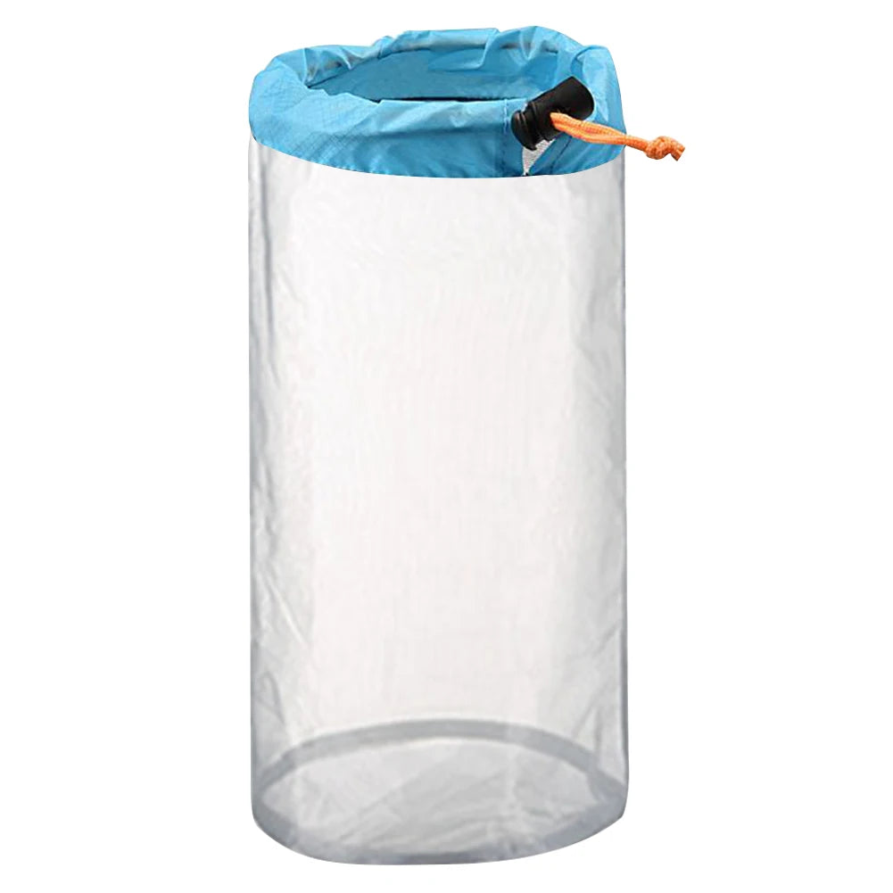Travel Mesh Storage Bag Ultralight Outdoor Drawstring Stuff Sack Camping Traveling Organizer Hiking Tool Accessories Multi Bags - Slobuy