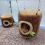 Tree Stump Shape Warm Hamster Hammock Winter Mole Tunnel Small Animal Hanging Bed Hamster Nest Pet Cage Household Supplies - Slobuy