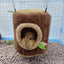 Tree Stump Shape Warm Hamster Hammock Winter Mole Tunnel Small Animal Hanging Bed Hamster Nest Pet Cage Household Supplies - Slobuy