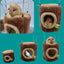 Tree Stump Shape Warm Hamster Hammock Winter Mole Tunnel Small Animal Hanging Bed Hamster Nest Pet Cage Household Supplies - Slobuy