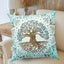 Tree of Life Cushion Cover Plant Floral Pillow Sun Moon    Pattern   Modern Sa Décor - Slobuy