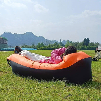 Trend Outdoor Products Fast Infaltable Air Sofa Bed Good Quality Sleeping Bag Inflatable Air Bag Lazy bag Beach Sofa 240*70cm - Slobuy