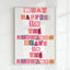 Trendy Preppy Girly Pink Bathroom Maximalist Funky Funny Quotes Wall Art Canvas Painting Posters Bathroom Room Home Decor - Slobuy