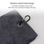 Tri-fold Golf Towel | Premium Microfiber Fabric | Heavy Duty Carabiner Clip | Four Color Options | Gift For Men And Women - Slobuy