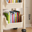 Trolley Bookshelf Portable Creative Kitchen Storage Rack Living Room Mobile Display Cabinet Corner Movable Bookshelf With Wheels - Slobuy