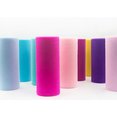 Tulle Roll Spool 25 Yards 15cm White Organza Roll Red Blue Tulle Organza Fabric Tutu Skirt Girl Baby Shower Decor Party Supplies - Slobuy