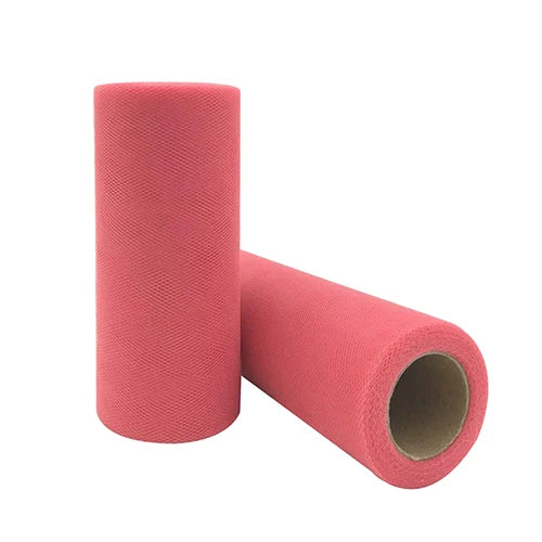 Tulle Roll Spool 25 Yards 15cm White Organza Roll Red Blue Tulle Organza Fabric Tutu Skirt Girl Baby Shower Decor Party Supplies - Slobuy