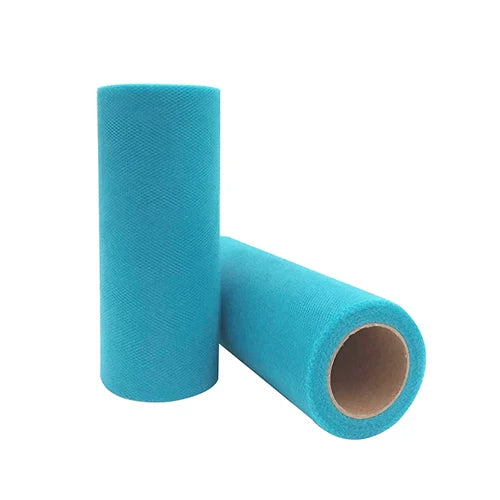 Tulle Roll Spool 25 Yards 15cm White Organza Roll Red Blue Tulle Organza Fabric Tutu Skirt Girl Baby Shower Decor Party Supplies - Slobuy