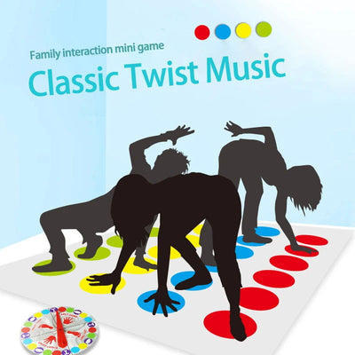 Twist Game Funny Kid Family Body Twist Move Mat Board Game Party Fun Board Games Party Game Family Game - Slobuy