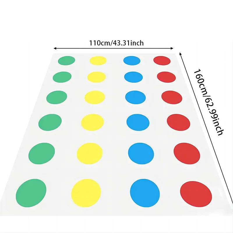 Twist Game Funny Kid Family Body Twist Move Mat Board Game Party Fun Board Games Party Game Family Game - Slobuy