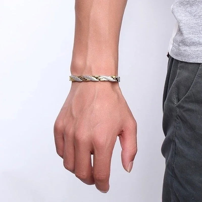 Twisted Dragon Slimming Magnetic Therapy Couple Bracelet Detachable Women Men Bangle Therapy Bracelet Health Care Jewelry - Slobuy