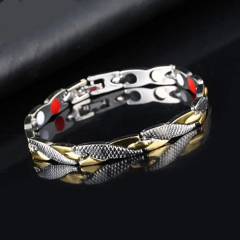 Twisted Dragon Slimming Magnetic Therapy Couple Bracelet Detachable Women Men Bangle Therapy Bracelet Health Care Jewelry - Slobuy