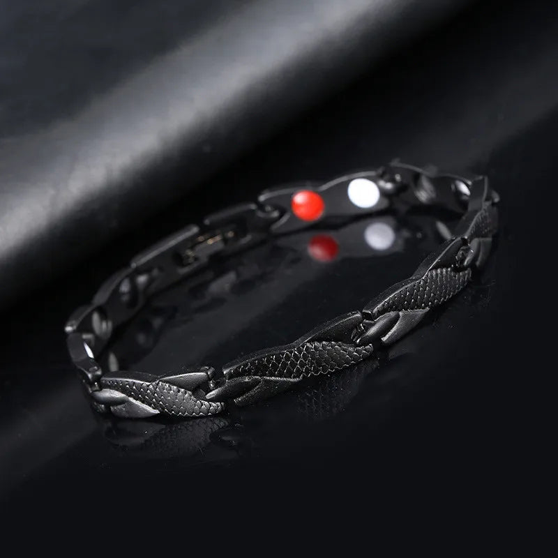 Twisted Dragon Slimming Magnetic Therapy Couple Bracelet Detachable Women Men Bangle Therapy Bracelet Health Care Jewelry - Slobuy