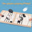 Two Players Against Wooden Billiard Board Game Fun Family Parent-Child Interactive Catapult Competitive Educational Set Toys - Slobuy