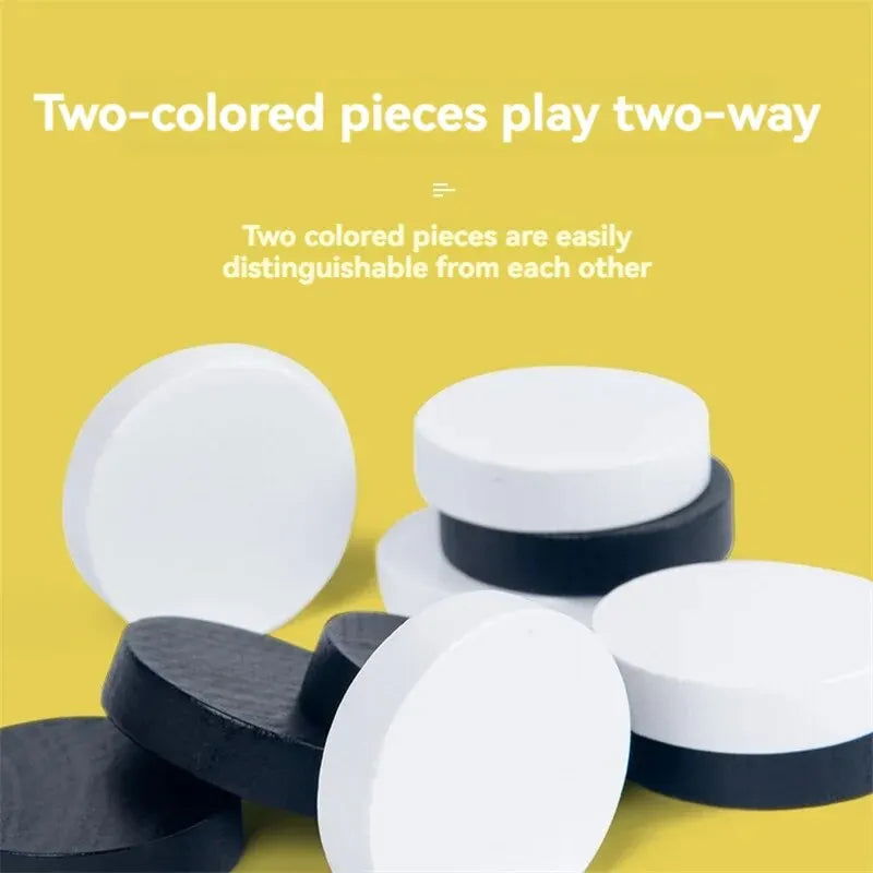 Two Players Against Wooden Billiard Board Game Fun Family Parent-Child Interactive Catapult Competitive Educational Set Toys - Slobuy