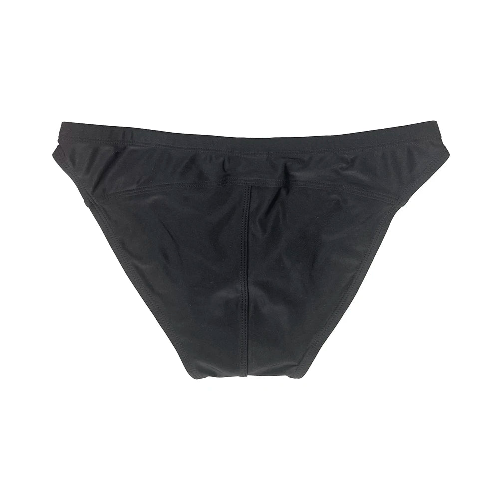 Two Side Metal Lock Swimwear Summer Mens Quick Release Swim Briefs Sexy Low Waist Bikini Trunks Fast Dry Sport Bathing Swimsuit - Slobuy