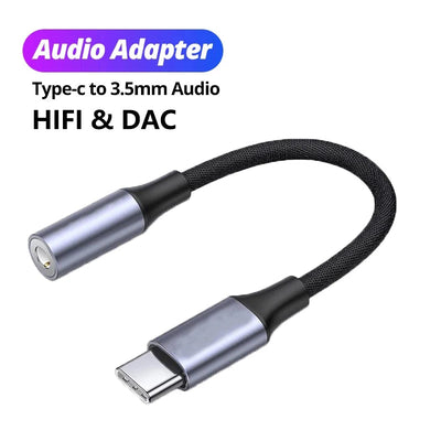 Type-C 3.5 Jack Audio Cable USB C To 3 5 MM Jack Aux Adapter Phone Accessories Cabo Adaptador USB Tipo C USB C Adapter HeadPhone - Slobuy
