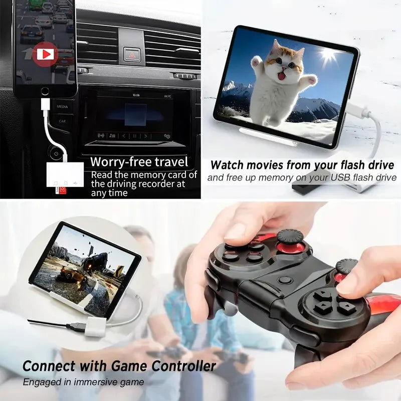 Type C Adapter TF CF SD Memory Card Reader OTG Writer Compact Flash USB-C for IPad Pro Huawei Macbook Samsung Xiaomi Cardreader - Slobuy