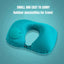 U-Shaped Inflatable Travel Pillow Portable Air Neck Support Cushion Comfortable Sleeping Press to inflate pillow - Slobuy