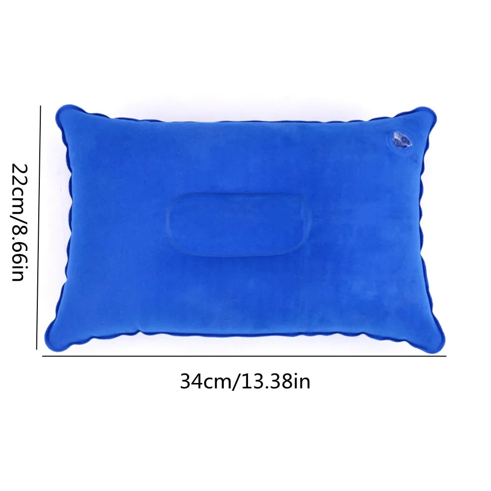 U-Shaped Inflatable Travel Pillow Portable Air Neck Support Cushion Comfortable Sleeping Press to inflate pillow - Slobuy