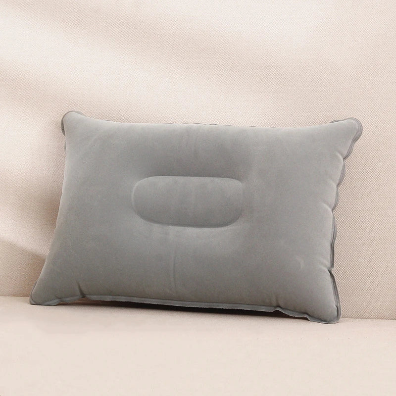 U-Shaped Inflatable Travel Pillow Portable Air Neck Support Cushion Comfortable Sleeping Press to inflate pillow - Slobuy