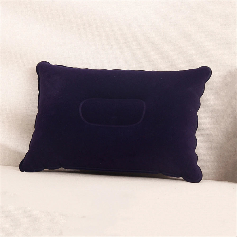 U-Shaped Inflatable Travel Pillow Portable Air Neck Support Cushion Comfortable Sleeping Press to inflate pillow - Slobuy