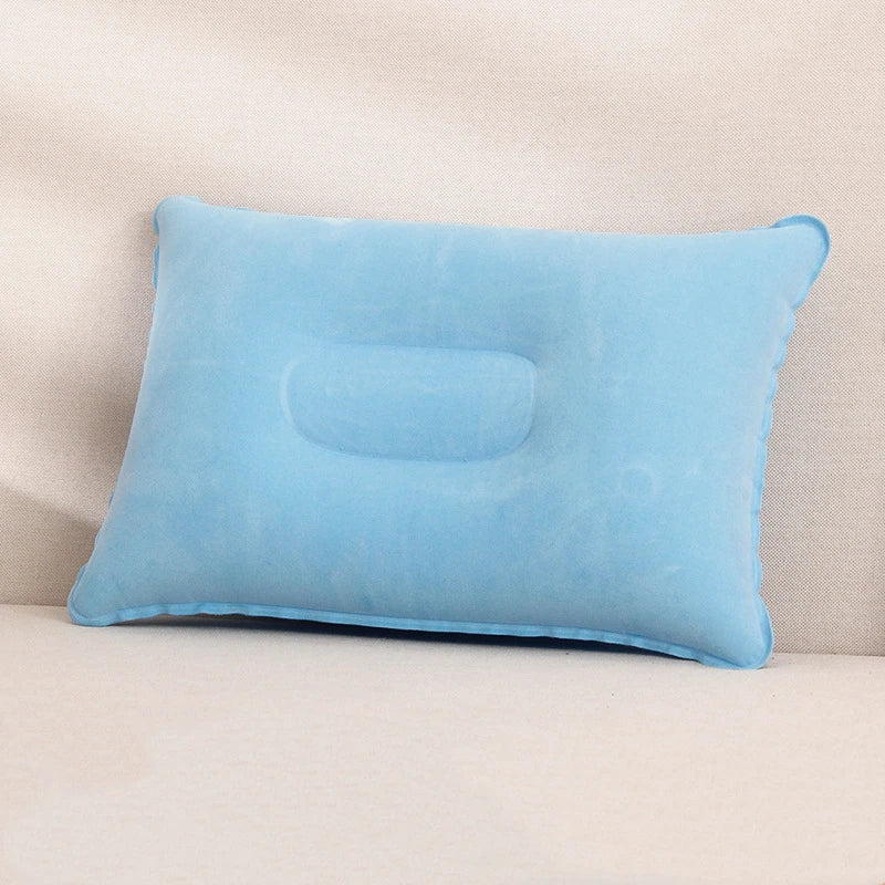 U-Shaped Inflatable Travel Pillow Portable Air Neck Support Cushion Comfortable Sleeping Press to inflate pillow - Slobuy
