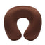 U-shaped Travel Pillow Car Air Flight Office Inflatable Neck Pillow Short Plush Cover PVC Support Headrest Soft Nursing Cushion - Slobuy