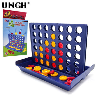 UNGH Four In A Row Bingo Chess Connect Classic Family Board Game Toys Fun Educational Toy for Kids Children Entertainment Game - Slobuy