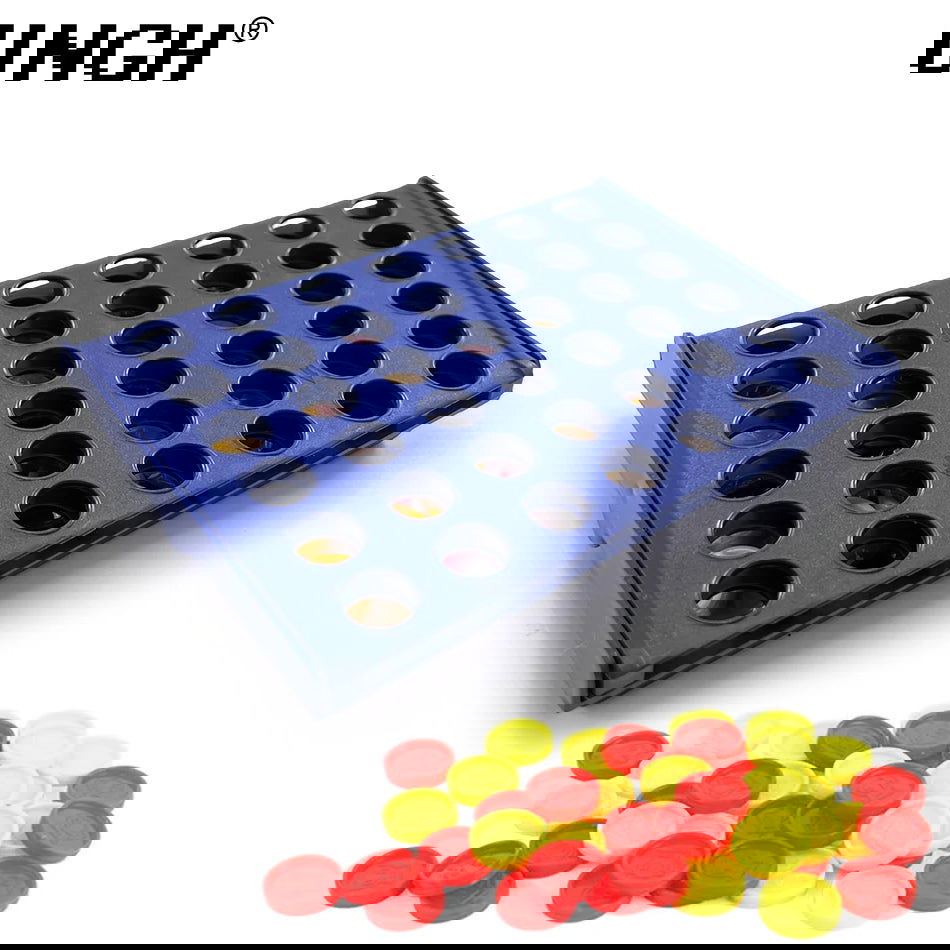 UNGH Four In A Row Bingo Chess Connect Classic Family Board Game Toys Fun Educational Toy for Kids Children Entertainment Game - Slobuy