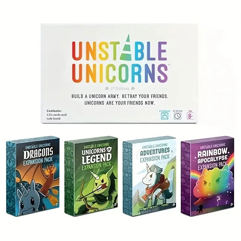 UNICORNS BOARD CARD Game - Slobuy