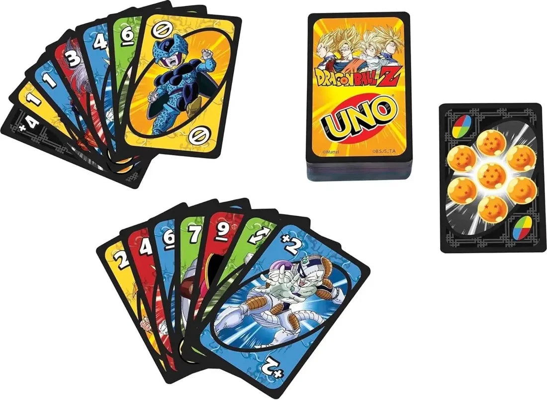 UNO Dragon Ball Z Matching Card Game SHOWEM NO MERCY Multiplayer Family Party Boardgame Funny Friends Entertainment Poker - Slobuy