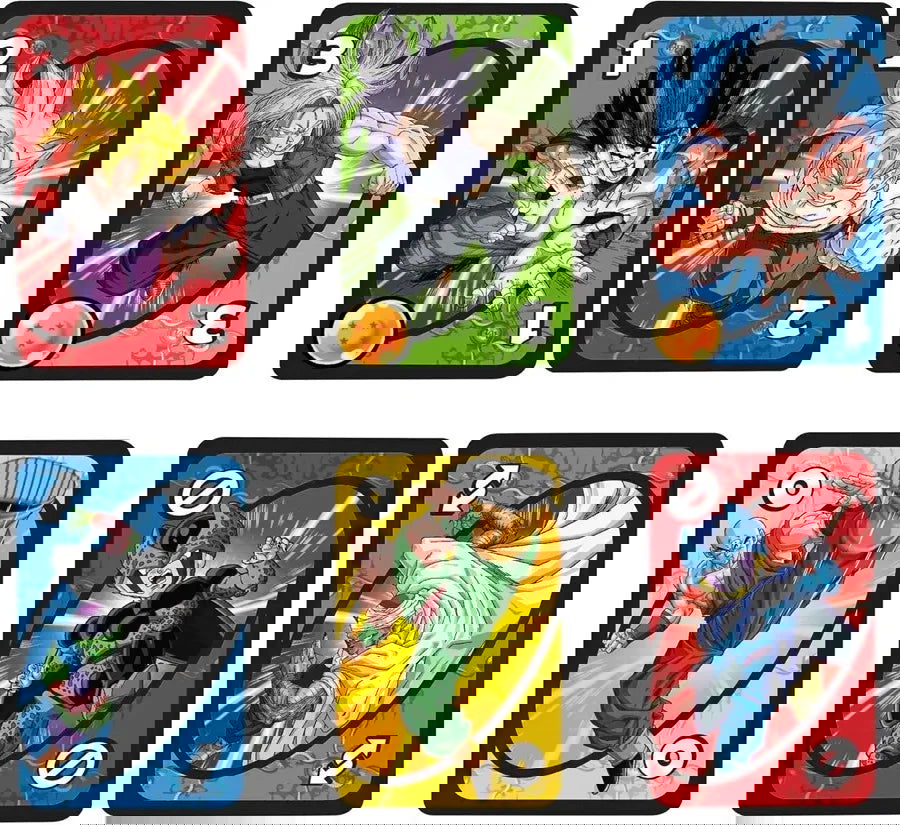 UNO Dragon Ball Z Matching Card Game SHOWEM NO MERCY Multiplayer Family Party Boardgame Funny Friends Entertainment Poker - Slobuy