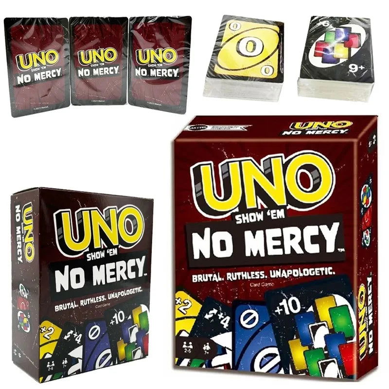 UNO Dragon Ball Z Matching Card Game SHOWEM NO MERCY Multiplayer Family Party Boardgame Funny Friends Entertainment Poker - Slobuy