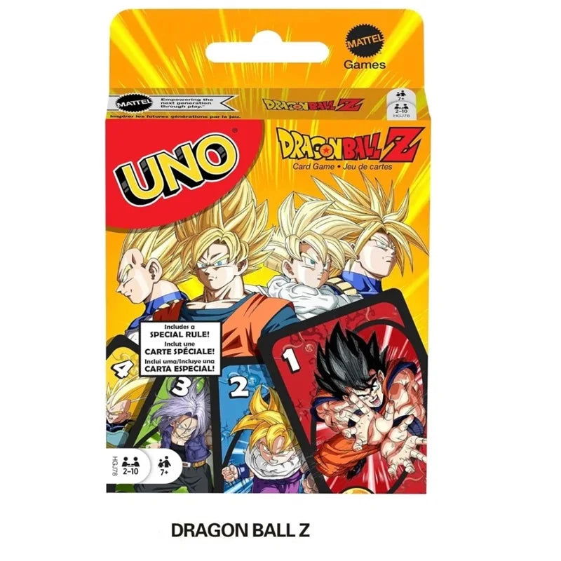 UNO Dragon Ball Z Matching Card Game SHOWEM NO MERCY Multiplayer Family Party Boardgame Funny Friends Entertainment Poker - Slobuy