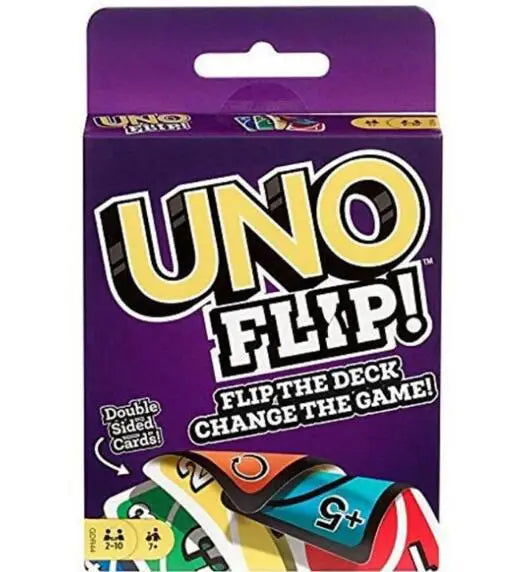 UNO FLIP Games Family Funny Entertainment Board Game Fun Playing Cards Kids Toys Children birthday unos Gift - Slobuy