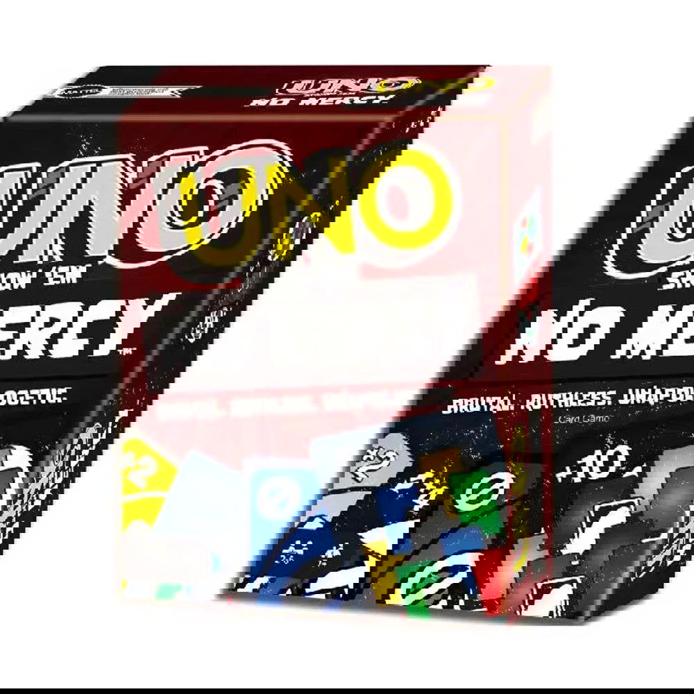 UNO FLIP! SHOWEM NO MERCY Family Funny Entertainment Board Game Fun Playing Cards Gift Box Uno Card Game - Slobuy