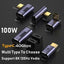 USB4.0 40Gbps Adapter USB C Male To Female 90 Degree 100W Fast Charging Data Converter for Laptop Tablet Phone Accessories - Slobuy